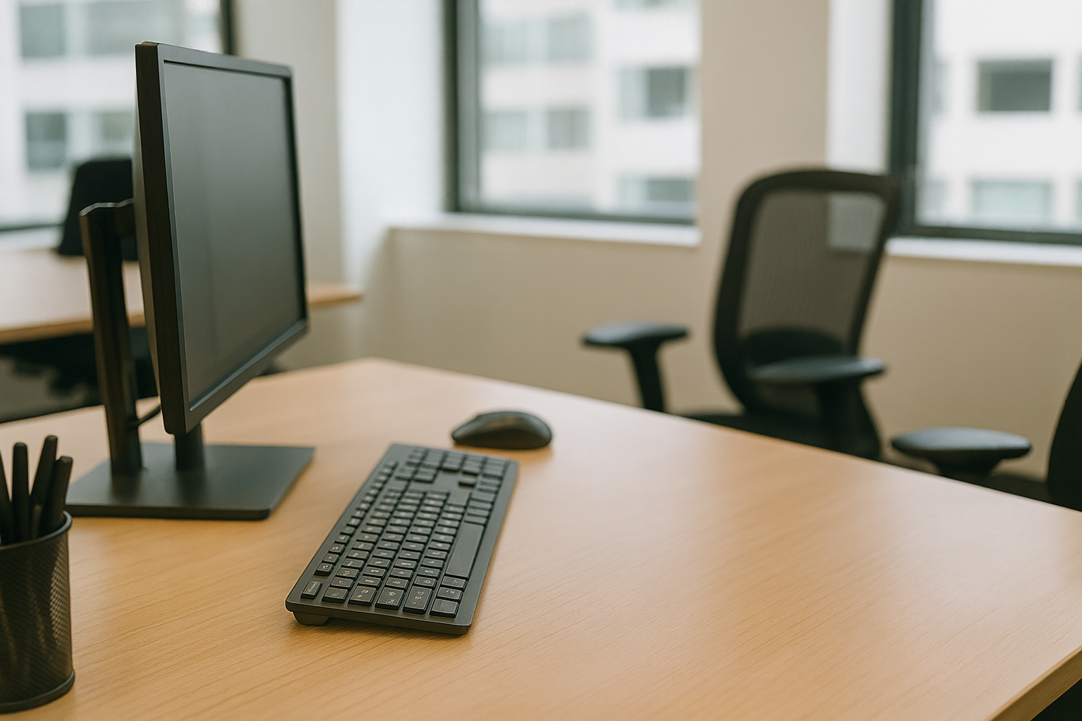 Business owner working